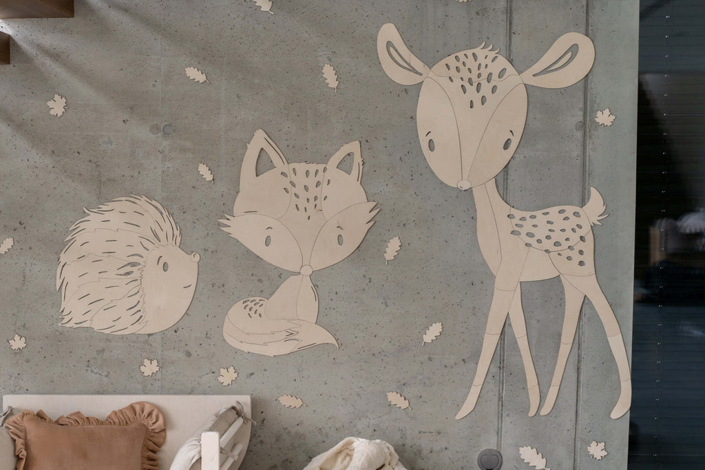 Fox Forest Animal - Wooden Wall Decoration