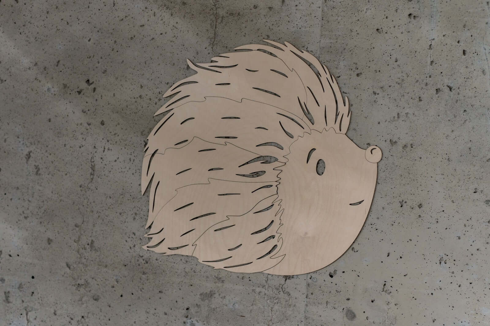 Hedgehog Forest Animal - Wooden Wall Decoration