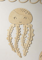 Wooden Wall Decoration - Jellyfish