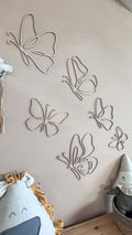 Wall decoration - Set of 6 Wooden Butterflies