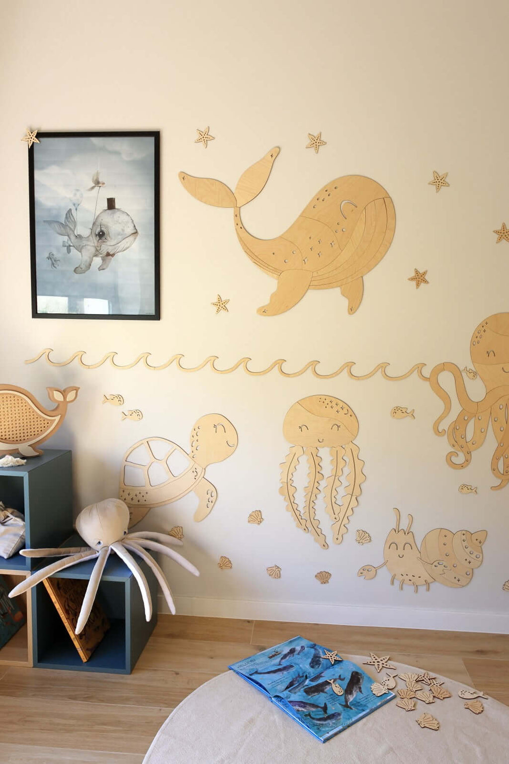 Wooden Wall Decoration - Whale