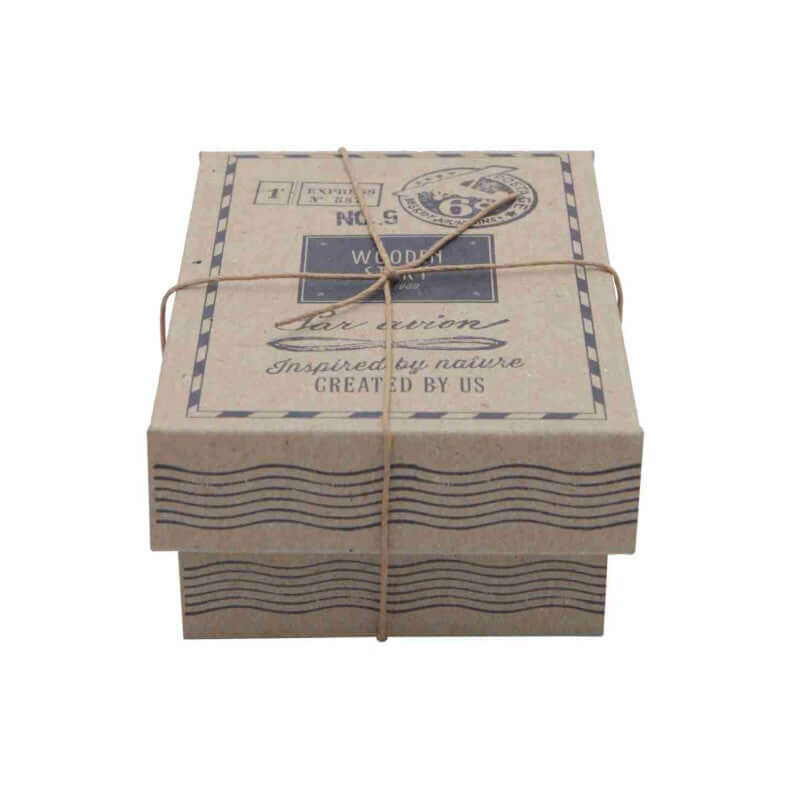 Wooden bus by Wooden Story packaged in a charming natural box, inspired by nature and creativity.