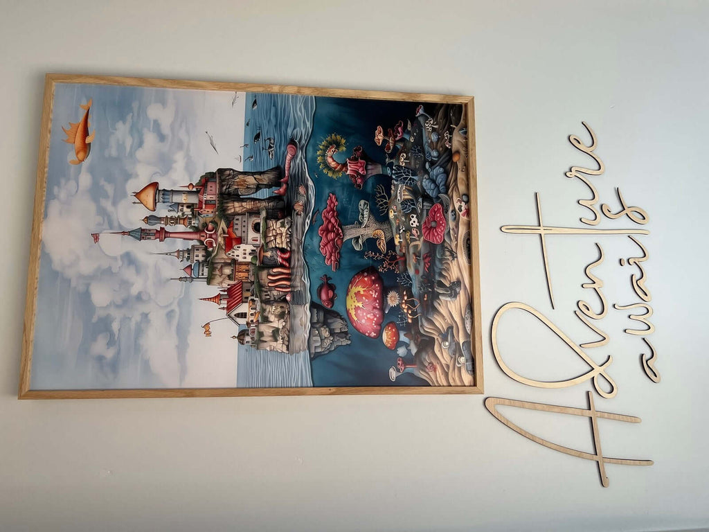 Wooden Wall Sign - Adventure Awaits