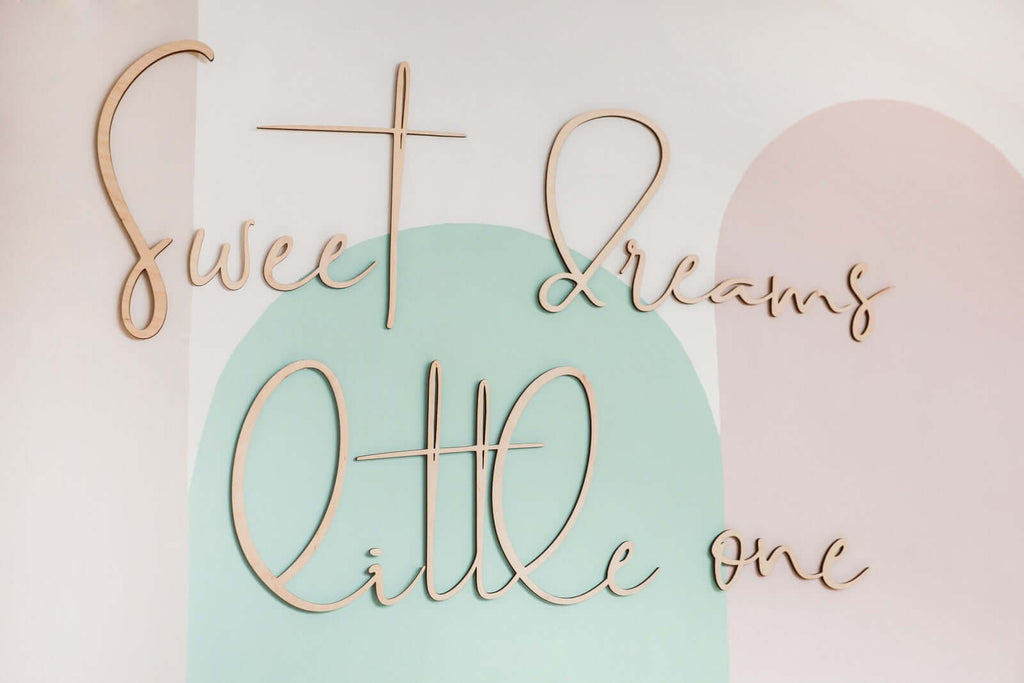 Wooden Wall Sign - Sweet Dreams Little One